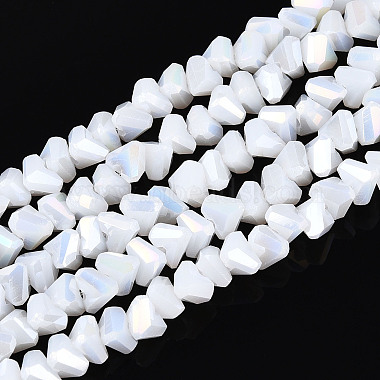 plaquer des brins de perles de verre opaques(X-GLAA-N022-4mm-03)-1