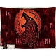 Polyester Viking Wolf Wall Hanging Tapestry(WOLF-PW0001-46B)-1