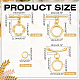 12pcs 3 styles de fermoirs &agrave; bascule en laiton(KK-ME0002-31)-2
