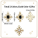 24Pcs 2 Colors Acrylic Pendants(FIND-SC0005-61)-2
