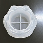 Flower DIY Silicone Molds, Decoration Making, Resin Casting Molds, For UV Resin, Epoxy Resin Jewelry Making, White, 85x40mm(SIMO-H141-09)