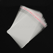OPP Cellophane Bags, Small Jewelry Storage Bags, Self-Adhesive Sealing Bags, Rectangle, Clear, 112x8cm, Unilateral Thickness: 0.035mm, Inner Measure: 9~9.5x8cm(OPC-R012-19)