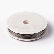 Tiger Tail Wire, Nylon-coated Stainless Steel, Original Color(Raw), Raw, 0.38mm, about 164.04 Feet(50m)/roll(X-L0.38mm01)