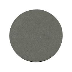 Plastic Seal Mat, Flat Round, Gray, 42.5x2.5mm(AJEW-WH0252-40)