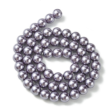umweltfreundliche runde Perlenstränge aus gefärbtem Glasperlen(HY-A008-8mm-RB116)-2