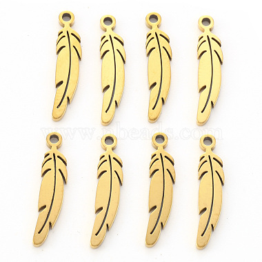 Golden Feather 304 Stainless Steel Pendants