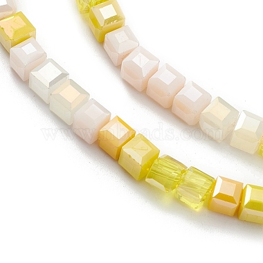 brins de perles de verre de galvanoplastie de couleur dégradée(GLAA-E042-05C)-3