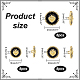 24Pcs 3 Style 1-Hole Zinc Alloy Enamel Shank Buttons(BUTT-NB0001-65B)-2