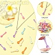 100 個の不透明なアクリル ペンダント(OACR-YW0001-96)-3