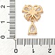 Brass Micro Pave Clear Cubic Zirconia Pendants(ZIRC-U003-01G-03)-3