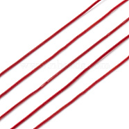 French Wire Gimp Wire, Flexible Round Copper Wire, Metallic Thread for Embroidery Projects and Jewelry Making, Dark Red, 18 Gauge(1mm), 10g/bag(TWIR-Z001-04Y)