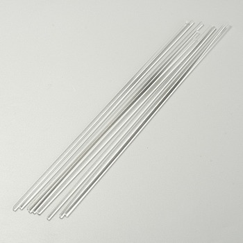 Acrylic Support Rods, for Clay Doll Makings, Bar, Clear, 19.6x0.2cm