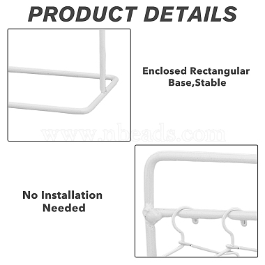 супернаходки железная кукольная вешалка для одежды и вешалки(DJEW-FH0001-17B)-3