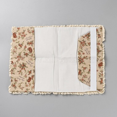 Flower Printed Polyester Scrapbook Fabric Protective Case(DIY-WH20002-99)-2