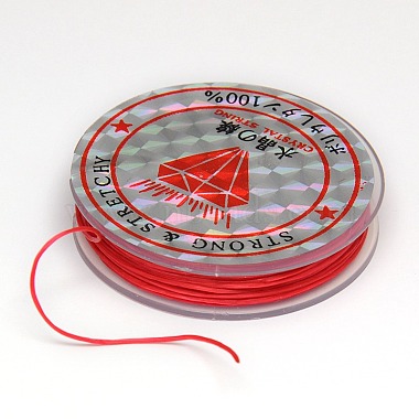 0.6mm Red Elastic Fibre Thread & Cord
