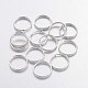 Silver Color Plated Iron Split Rings(X-JRDS10mm)-1