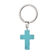 Dyed Synthetic Turquoise Keychains(KEYC-JKC00729-05)-1