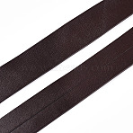 Soft Flat Imitation Leather Cord, Garment Accessories, Coconut Brown, 25x1mm, about 5.47 Yards(5m)/Bundle(LC-WH0006-02B-02)