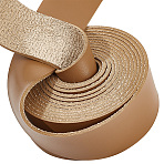 2M PU Leather Cord, Flat, Garment Accessories, BurlyWood, 25mm, about 2.19 Yards(2m)/pc(LC-WH0012-04C)