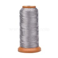 Polyester Threads, for Jewelry Making, Silver, 1mm, about 284.33 yards(260m)/roll(X-NWIR-G018-F-13)