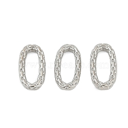 Brass Linking Rings, Long-Lasting Plated, Rack Plating, Oval, Platinum, 10.5x5.5x1.5mm, Inner Diameter: 7.5x3mm(KK-H202-06P)