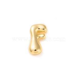 Brass Pendants, Real 18K Gold Plated, Letter E, 24x13x7mm, Hole: 2.5x3mm(KK-P262-01G-F)