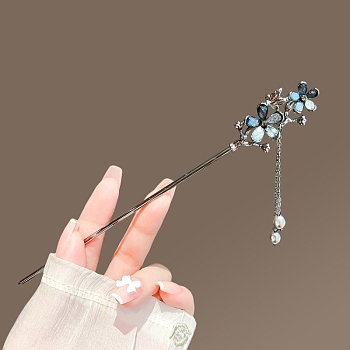 Metal Hair Sticks, Hair Accessories for Woman Girls, Flower, 170x30x20mm