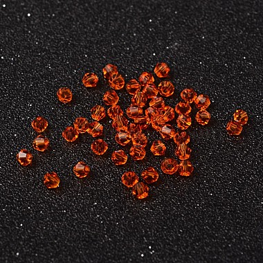 Perles bicone à facettes en verre d'imitation cristal cristallisé(X-G22QS112)-6