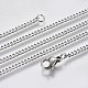 304 Stainless Steel Curb Chain Necklaces(NJEW-L162-01C-P)-1