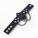 Punk Rock Style Cowhide Leather Rivet Bracelets(BJEW-D438-07)-2