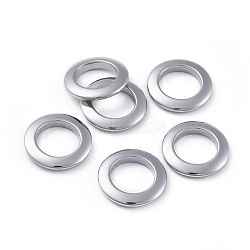 304 Stainless Steel Linking Rings, Rings, Stainless Steel Color, 15x2mm, Inner Diameter: 9.5mm(STAS-L218-13A-P)