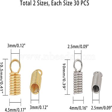 Recubrimiento al vacío de PVD de Unicraftale 304 extremos de cable de bobina de acero inoxidable(STAS-UN0004-18)-6