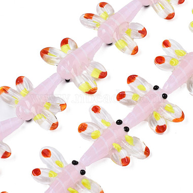 Autumn Theme Handmade Lampwork Beads Strands(LAMP-Q031-017F)-1