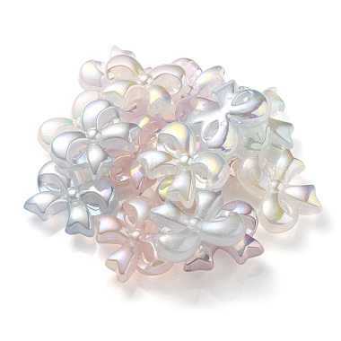 UV Plating Luminous Transparent Acrylic Beads(OACR-P010-07)-2