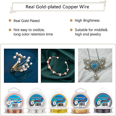 Round Copper Wire for Jewelry Making(CWIR-BC0002-01)-3