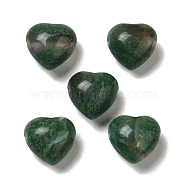 Natural Green Jade Beads, Heart, 14.5~15x14.5~15x8.5mm, Hole: 1.5mm(G-K248-A08)