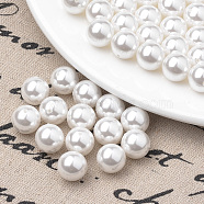 Eco-Friendly Plastic Imitation Pearl Beads Strands, High Luster, Grade A, Round, White, 2.5mm, Hole: 0.8mm, about 260pcs/strand, 25.5 inch(X-MACR-S285-2.5mm-04)
