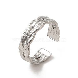 Non-Tarnish 201 Stainless Steel Finger Rings, Stainless Steel Color, 6mm, Inner Diameter: 17.8mm(RJEW-H223-01P-10)