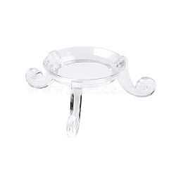 Acrylic Crystal Ball Holders, Clear, Tray: 21mm, 51x54x20mm(OACR-R010-01C)