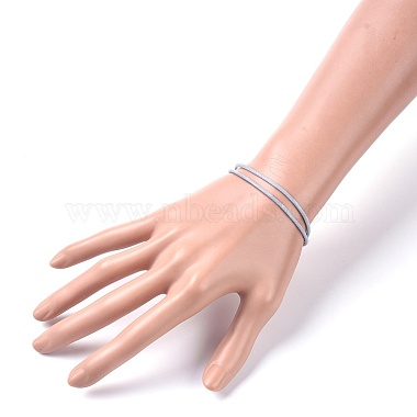 Bracelets cordon coréen unisexe en polyester ciré(BJEW-JB04597)-5