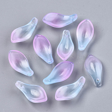 Plum Petaline Glass Pendants