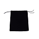 Rectangle Black Velvet Pouches(TP-WH0011-01)-1