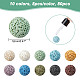 80Pcs 10 Colors Unwaxed Natural Lava Rock Beads(G-NB0005-36)-2