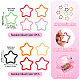 10Pcs 2 Styles Spray Painted Alloy Spring Gate Rings(FIND-TA0009-83)-4
