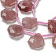 Natural Strawberry Quartz Beads Strands(G-P544-C08-01)-3