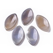 Natural Agate Massager, Worry Stone for Anxiety Therapy, Horse Eye, 48x27x8mm(DJEW-F008-D02)