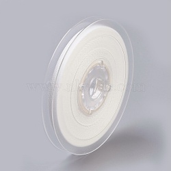 Rayon and Cotton Ribbon, Twill Tape Ribbon, Herringbone Ribbon, White, 3/8 inch(9mm), about 50yards/roll(45.72m/roll)(SRIB-F007-000-9mm)