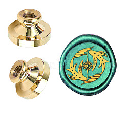 Wax Seal Brass Stamp Head, for Wax Seal Stamp, Fish Pattern, 25x14.5mm(AJEW-WH0209-349)