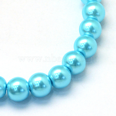 Baking Painted Glass Pearl Bead Strands(X-HY-Q003-5mm-48)-2