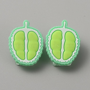 Cute Fruit Silicone & Plastic Clips(AJEW-WH0248-373G)-1